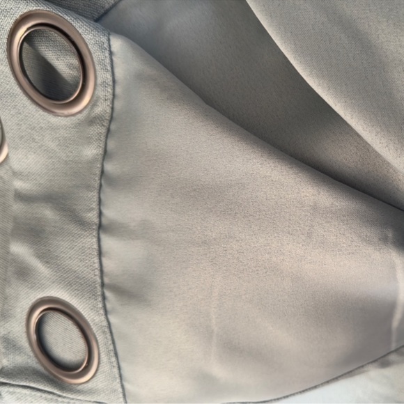 SAGE TEAL GREEN Blackout Lined Heavy Textured Grommet Curtains Drapes 95”x52” - Picture 14 of 15